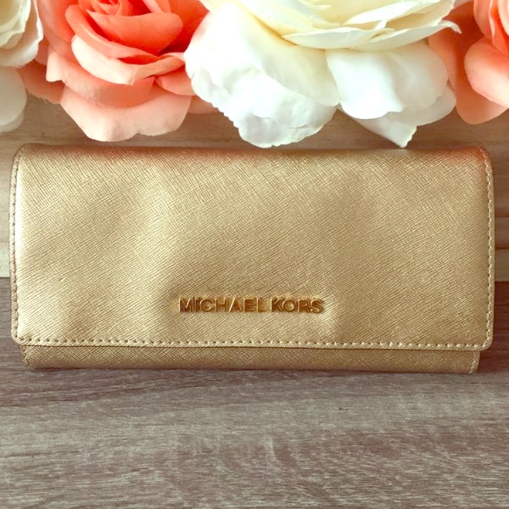 Michael Kors Gold Wallet